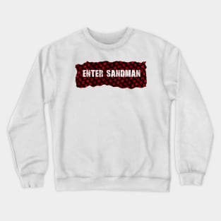 Enter Sandman Ripped Flannel Crewneck Sweatshirt